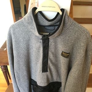 Burton Gray pullover fleece XXL